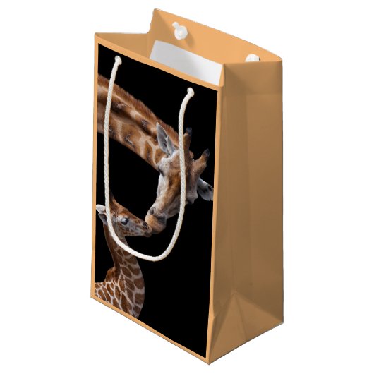 Giraffe Kusjes Cadeautas (Voorkant Gekanteld)