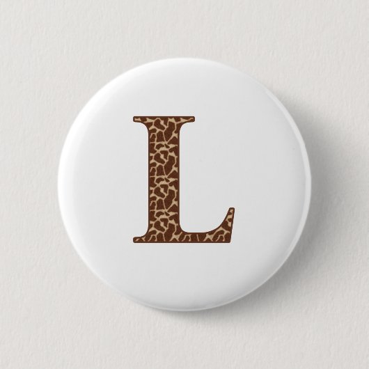 GIRAFFE L RONDE BUTTON 5,7 CM (Voorkant)