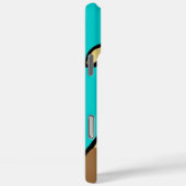 Giraffe lacht grafisch aqua blauwgroen iPhone 6 ho Case-Mate iPhone Case (Achterkant / Rechts)