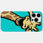 Giraffe lacht grafisch aqua blauwgroen iPhone 6 ho Case-Mate iPhone Case (Achterkant (horizontaal))
