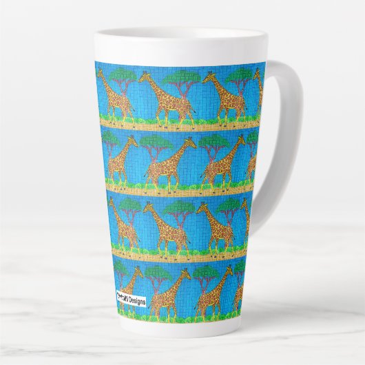 Giraffe - Latte Mug (Angle droit)