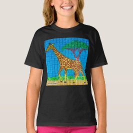 Giraffe (levendig) - T-shirt voor meisjes