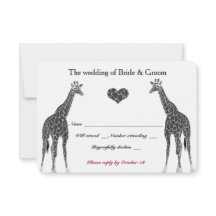 Giraffe Liefde RSVP