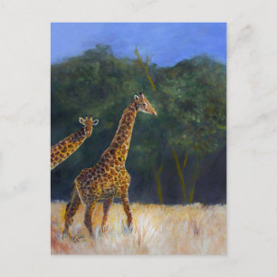 Giraffe Liefde Uitnodiging Briefkaart