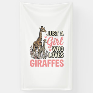 Giraffe Liefhebber Meisje Vintage Gravure Shirt On Spandoek