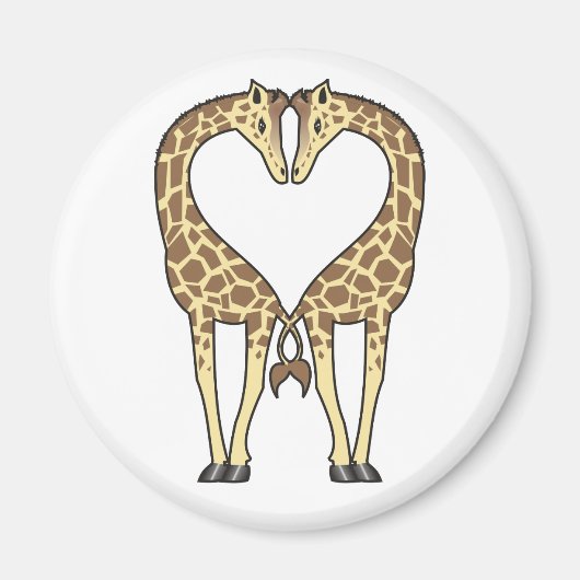 Giraffe Love Magneet (Voorkant)