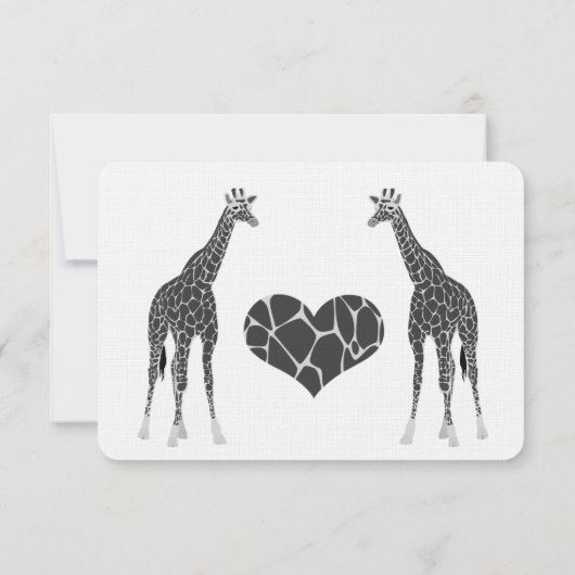 Giraffe Love RSVP (Dos)