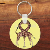 Giraffe Love sleutelhanger (Voorkant)