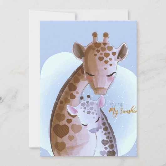 Giraffe Lover Cute Giraffes Bedankkaart (Voorkant)