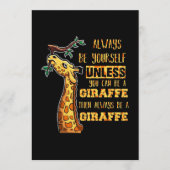 Giraffe Lover Giraffes altijd uzelf zijn Programma (Voorkant)