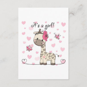 Giraffe Lover Het is een Giraffe voor meisjes Informatiekaartje