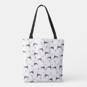 Giraffe Lover - Over de hele Canvas tas (Achterkant)