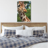 Giraffe Lovers Art Canvas Afdruk (Insitu (Slaapkamer))