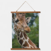 Giraffe Lovers Art Hangend Wandkleed (Voorkant)