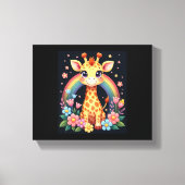 Giraffe Lovers T-shirt Canvas Afdruk (Voorkant)