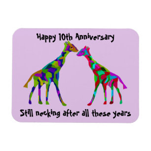Giraffe Luv 10e Jubileum magneet
