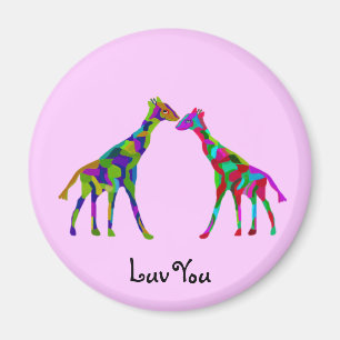 Giraffe Luv Magnets Magneet