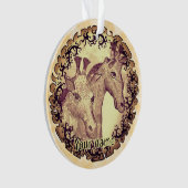 Giraffe Maan Ornament (voorkant)