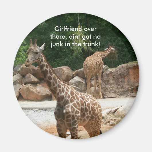 Giraffe magneet - Gepersonaliseerd (Voorkant)