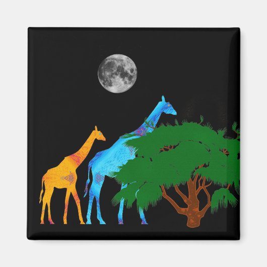 Giraffe Magnet Magneet (Voorkant)