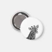 giraffe magnet magneet (Voorkant / Achterkant)