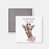 Giraffe Magnet Magneet (Voorkant / Achterkant)