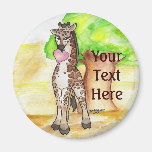 Giraffe Magnet Magneet (Voorkant)