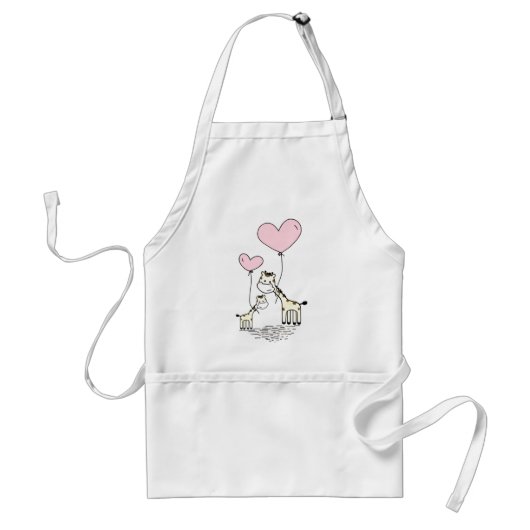 Giraffe Mam en Baby Apron Standaard Schort (Voorkant)