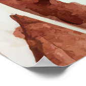 Giraffe mam en Baby, cadeau voor dochter Poster (Hoek)