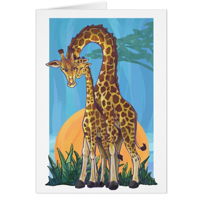 Giraffe Mama en Baby (Voorkant)