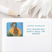 Giraffe Mama en Baby Etiket (Insitu)