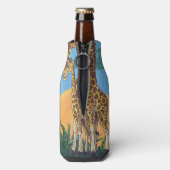 Giraffe Mama en Baby Flesjeskoeler (Fles Achterkant)