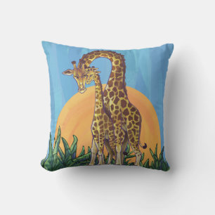 Giraffe Mama en Baby Kussen