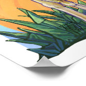 Giraffe Mama en Baby Poster (Hoek)