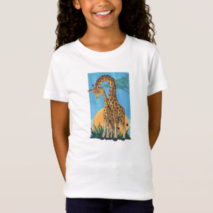 Giraffe Mama en Baby T-shirt