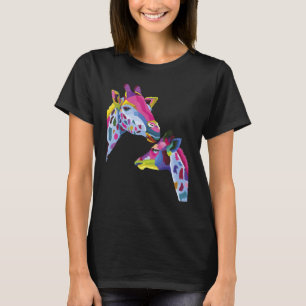 Giraffe mama Giraffes voor nieuwe mama die Baby zo T-shirt
