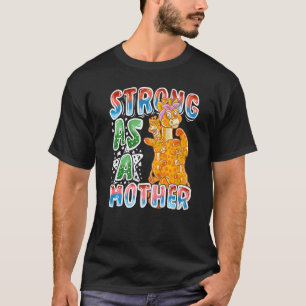 Giraffe mama sterk als moeder moeder moeder moeder t-shirt