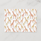 Giraffe mammie Kaarten (Achterkant)