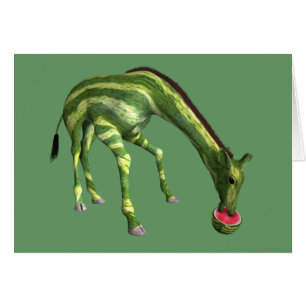 Giraffe Manger de la pastèque