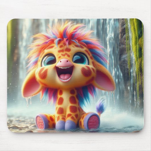 Giraffe Mauspad Muismat (Voorkant)