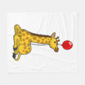 Giraffe met ballon fleece deken (Voorkant (Horizontaal))
