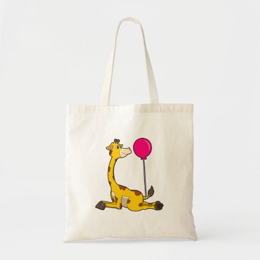 Giraffe met ballon tote bag (Voorkant)