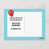 Giraffe met bril briefkaart (Achterkant)