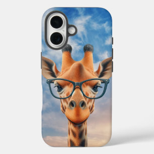 Giraffe met bril iPhone 16 hoesje