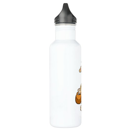 Giraffe met bril en tas waterfles  (Links)