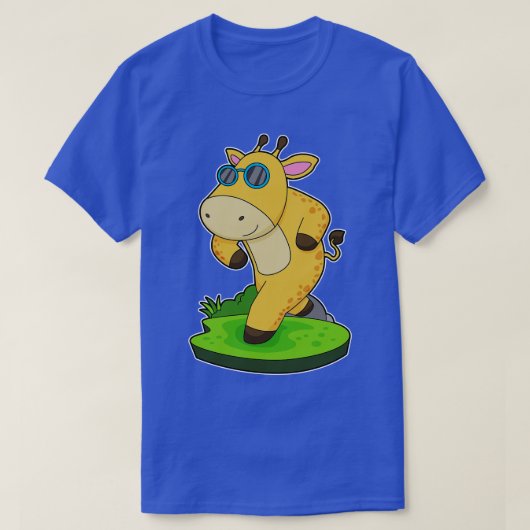 Giraffe met bril t-shirt (Design voorkant)