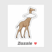 Giraffe met cloud sticker (Vel)
