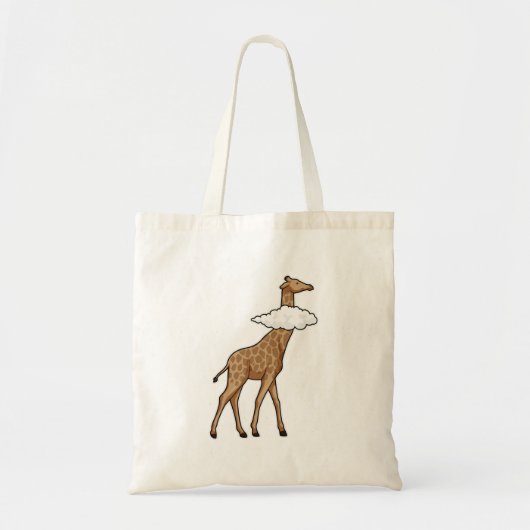 Giraffe met cloud tote bag (Voorkant)