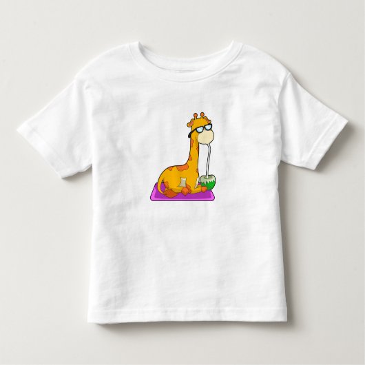 Giraffe met Coconut Kinder Shirts (Voorkant)