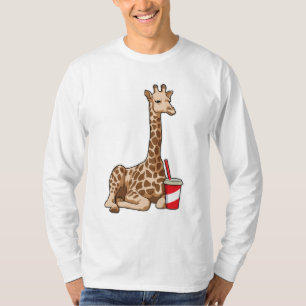 Giraffe met Drink T-shirt